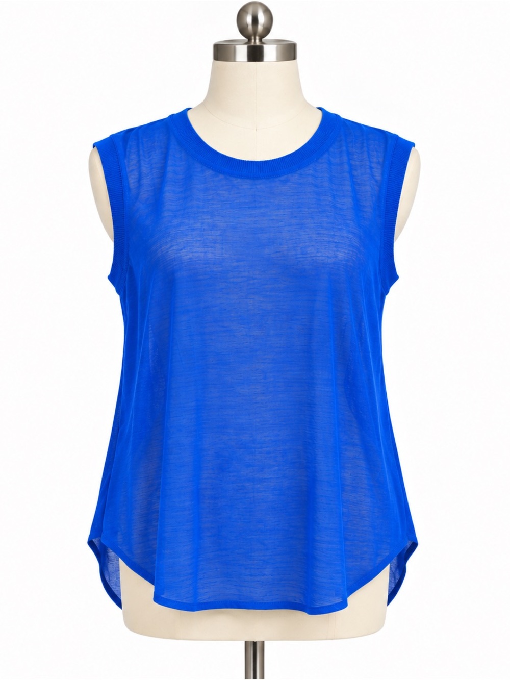 Vince Cobalt Blue Silk Sleeveless Blouse – Size Medium – NWT
